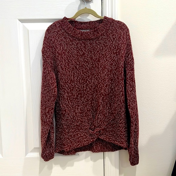 Burgundy Fall Sweater Shirt - Picture 1 of 1